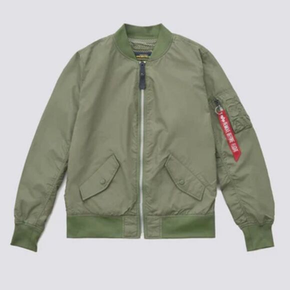 Alpha Industries Women’s Medium 2B Scout W Sage Green Bomber Flight Jacket - Picture 1 of 7